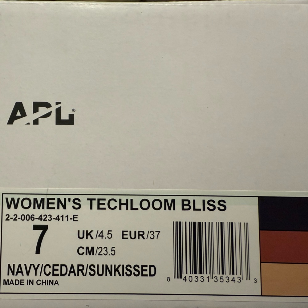 APL Women’s Techloom Bliss Navy/Cedar/Sunkissed 7 - Picture 4 of 4